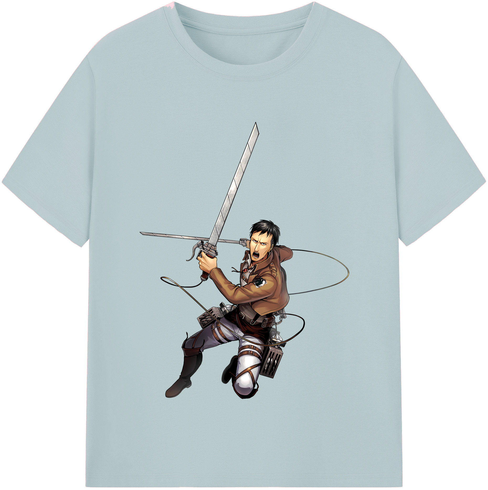（画像用） 進撃の巨人 Attack on Titan 綿100％半袖Tシャツ（フロントプリント）